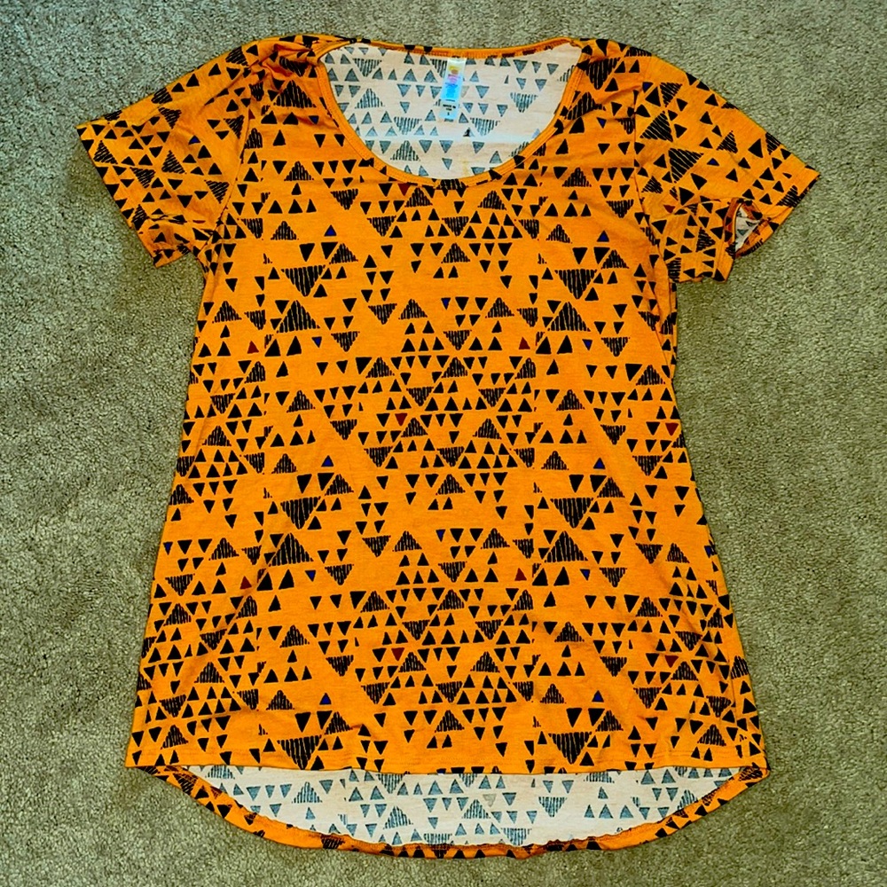 Orange & black LuLaRoe Classic Tee